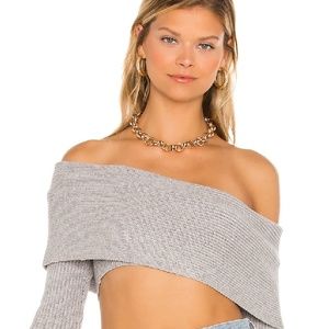 Superdown Marla Sweater In Metallic 